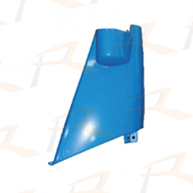 IZ10-070A-02 CORNER PANEL, W/ MIRROR ARM HOLE, BLUE, LH