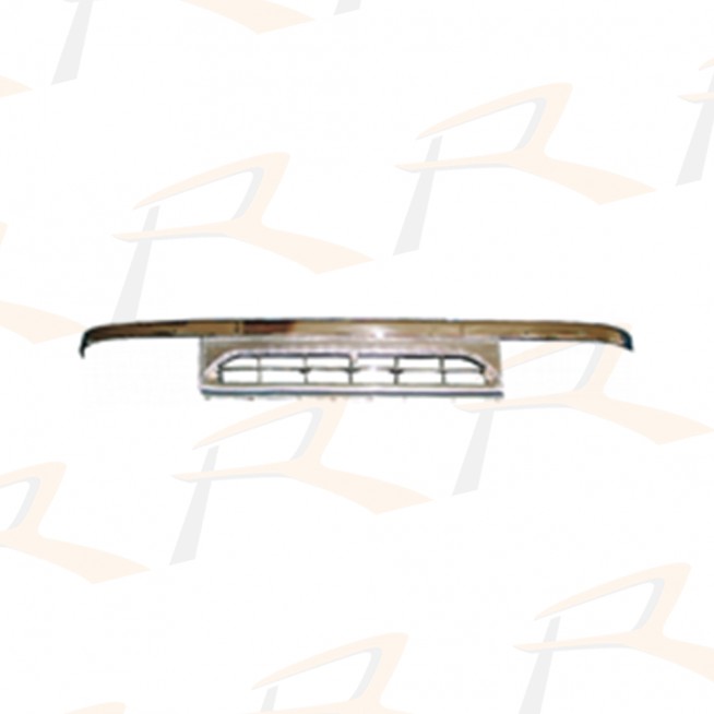 MB08-080A-00 GRILLE, W/ LOWER CLEAR LENS, W/O REFLECTOR HOLES, CHROMED, WIDE