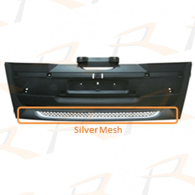 1546.0804.00 2104221 UPPER GRILLE W/ SILVER MESH For XF Euro 6. - Rich Parts Truck Supplier