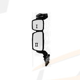 4148-16A0EHT-L2 Mirror. - Rich Parts Truck Supplier
