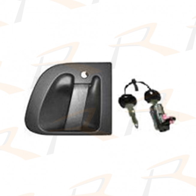 7041.06G1.02 OUTSIDE HANDLE, W/ 1 CYLINDER 2 KEYS, LH For Premium. - Rich Parts Truck Supplier